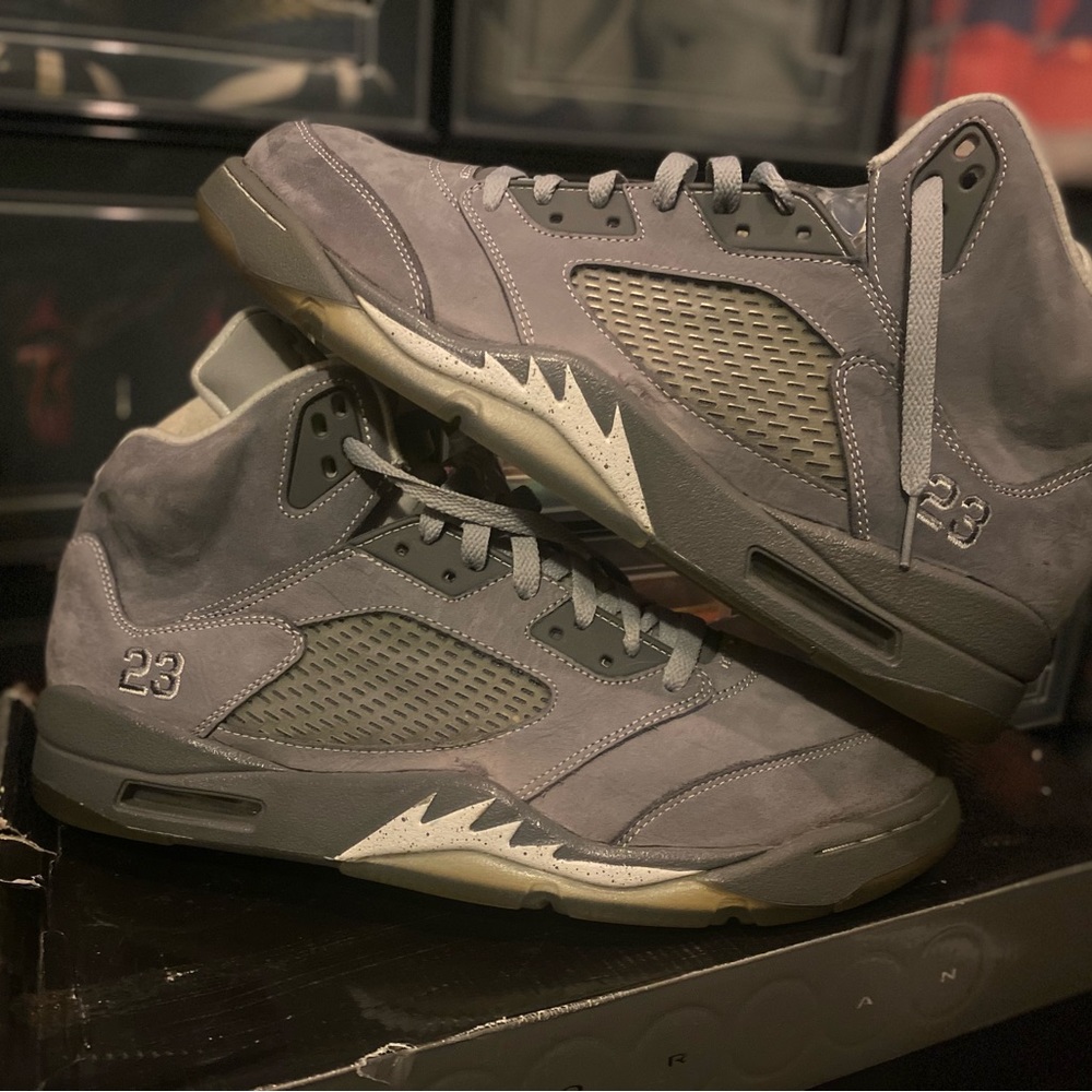 Air Jordan retro 5 wolf gray